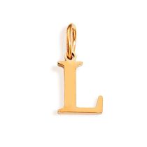 Fashion L-rose Gold Stainless Steel 26 Letters Diy Pendant