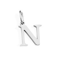 Fashion N-stainless Steel Color Stainless Steel 26 Letters Diy Pendant