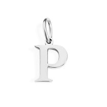 Fashion P-stainless Steel Color Stainless Steel 26 Letters Diy Pendant