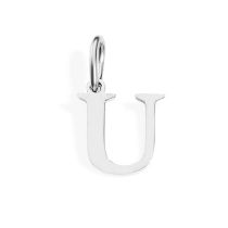 Fashion U-stainless Steel Color Stainless Steel 26 Letters Diy Pendant