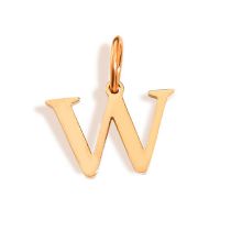 Fashion W-rose Gold Stainless Steel 26 Letters Diy Pendant