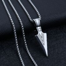 Fashion Arrow Men's Stainless Steel Arrow Necklace