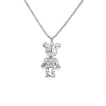 Fashion Digital Bear-2.5 Titanium Steel Chain 60cm Men's Titanium Steel Bear Necklace
