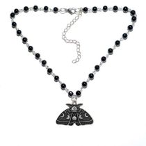 Fashion 1# Alloy Ball Chain Moth Necklace