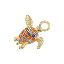 Fashion Golden Color Diamond Turtle Copper And Diamond Turtle Pendant Accessory