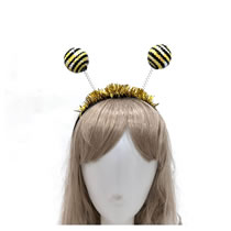 Fashion Bee Sphere Sequined Three-dimensional Ball Headband