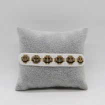 Fashion 4# Bead Woven Smiley Bracelet