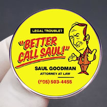 Fashion Better Call Saul Alloy Lacquer Geometric Brooch