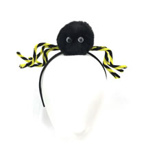 Fashion Black Plush Spider Headband