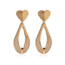 Fashion Gold Alloy Barbed Wire Drop Shape Love Earrings