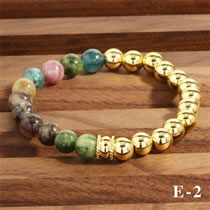 10# Geometric Ball Bead Bracelet