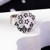 2# Alloy Cactus Star Ring