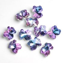 Fashion Pink Purple 20 Pieces Bear Crystal Diy Accessories