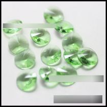 Fashion Light Green 50pcs Single Hole Satellite Round Crystal Diy Accessories