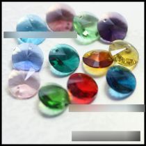 Fashion Mixed Color 50 Pieces Single Hole Satellite Round Crystal Diy Accessories
