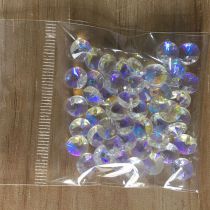 Fashion Imported Color 50 Pieces Single Hole Satellite Round Crystal Diy Accessories