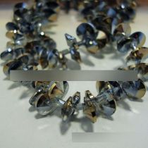 Fashion Half Gold 50 Pieces Single Hole Satellite Round Crystal Diy Accessories