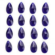 Fashion Dark Blue 20 Pieces Drop-shaped Crystal Diy Accessories