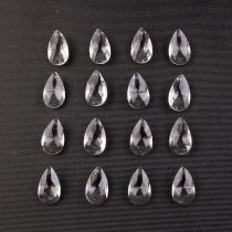 Fashion 20 White Drop-shaped Crystal Diy Accessories