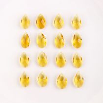 Fashion Golden 20 Pcs Drop-shaped Crystal Diy Accessories