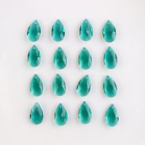 Fashion Hole Green 20pcs Drop-shaped Crystal Diy Accessories