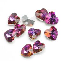 Fashion Ziguang 14mm Hearts 20pcs Love Crystal Diy Accessories