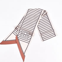Fashion Beige Polyester Printed Double Layer Long Diagonal Scarf