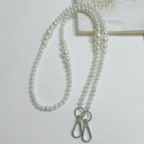 Fashion Regular Style + Silver Key Chain 20cm Suitable For Hand Small And Large Pearl Beaded Bag Chain