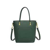 Fashion Green Pu Large Capacity Diagonal Bag