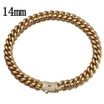 Fashion 14mm30 Inches (76cm) Stainless Steel Geometric Spring Clasp Men's Necklace