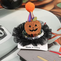 Fashion Halloween Lantern Duck Clip - Pumpkin Magic Hat Resin Pumpkin Hair Clips