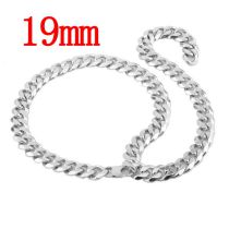 Fashion 19mm16 Inches/41cm Stainless Steel Geometric Chain Men's Necklace