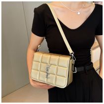 Fashion Gold Pu Square Embossed Bag Messenger Bag
