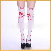 Fashion Blood Socks 8 Polyester Printed Knee Socks