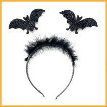 Fashion Bat Plastic Feather Bat Spring Headband