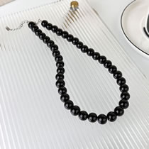Fashion D 10mm Necklace Glass Bead Beaded Necklace