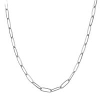 Fashion 40+5cm Steel Color Gold Plated Titanium Chain Necklace