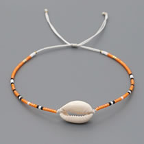 Fashion 7# Rice Bead Beaded Shell Bracelet
