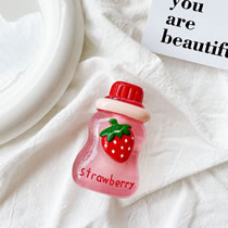 Fashion Red Strawberry Plastic Imitation Beverage Three-dimensional Mobile Phone Airbag Bracket