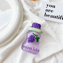 Fashion Purple Grapes Plastic Imitation Beverage Three-dimensional Mobile Phone Airbag Bracket