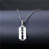 Fashion 1# Stainless Steel Blade Necklace