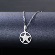 Fashion 11# Stainless Steel Star Necklace