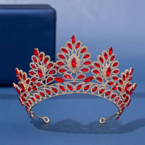 Fashion 43# Alloy Geometric Diamond Crown