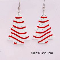 Fashion B Acrylic Geometric Christmas Earrings