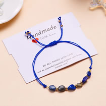 Fashion 2 Blue Irregular Stone Beaded Bracelet