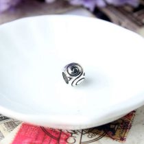 Fashion Vintage Silver Pan's Diy Convoluted Hollow Big Hole Bead Accessories