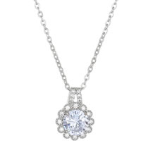 Fashion 1# Alloy Diamond Sunflower Necklace