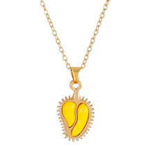 Fashion Gold Alloy Durian Necklace