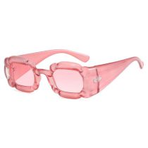 Fashion Powder Frame Double Powder Tablet Pc Petal Square Sunglasses