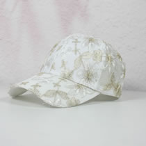 Fashion Off White Painted Lace Jacquard Baseball Cap